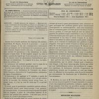 1125 - Page 1173 - Sommaire / Paris, le 14 octobre 1895 / Médecine militaire. L'instruction des brancardiers en France, en Allemagne et en Angleterre