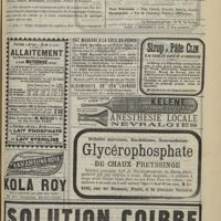 1195 - Page 1243 - Chronique et nouvelles scientifiques. Candidats militaires / Avis / Hygiène de l'enfance