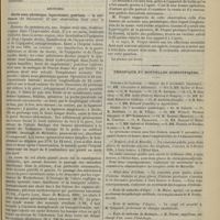 1233 - Page 1281 - Société de chirurgie. Séance du 6 novembre 1895. Communications. Plaies du poumon. M. Quénu / Lectures. Abcès sous-phrénique ; laparotomie ; guérison. M. Jonnesco / Hernie ombilicale gangrenée, résection de l'intestin ; guérison. M. Lejars / Introduction d'une bouteille dans le rectum. M. Delbet / Rapport. Cystostomie sus-pubienne. M. Picqué / Chronique et nouvelles scientifiques. Concours de l'externat / Hospices civils de Marseille / Hôtel-Dieu d'Orléans / École de médecine d'Alger / École de médecine d'Angers / École de médecine de Besançon / École de médecine de Clermont / École de médecine de Grenoble / École de médecine de Nantes
