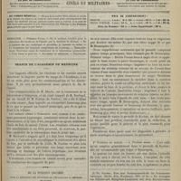 1245 - Page 1293 - Sommaire / Séance de l'Académie de médecine / De la position couchée pour la réduction des luxations de l'épaule par la méthode de Kocher ; par P. Mermet...