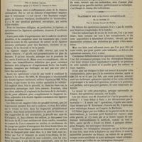 1247 - Page 1295 - De la position couchée pour la réduction des luxations de l'épaule par la méthode de Kocher ; par P. Mermet... / De la ligature des os. La technique et procédés, la ligature en cadre ; par le Docteur Lejars... / Traitement des luxations congénitales de la hanche ; par le Docteur Calot...