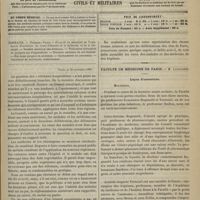 1261 - Page 1309 - Sommaire / Paris, le 18 novembre 1895 / Faculté de médecine de Paris. M. Laboulbène. Leçon d'ouverture