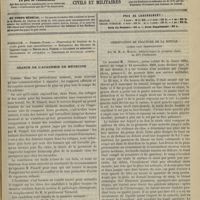 1297 - Page 1345 - Sommaire / Séance de l'Académie de médecine / Observation de fracture de la rotule guérie sans immobilisation ; par M. M.-A. Martin...
