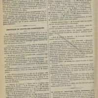 1302 - Page 1350 - Instruments et appareils. Serre-noeud électrique automatique pouvant servir d'amygdalotome, du Docteur Marage / Chronique et nouvelles scientifiques. Concours de l'internat / Concours de l'externat / École de médecine d'Alger / École de médecine de Besançon / École de médecine de Dijon / École de médecine de Marseille / Chemin de fer d'Orléans