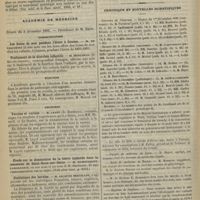 1330 - Page 1378 - Revue de la presse. Sclérose en plaques d'origine paludéenne. (Gaz. hebd. de la Russ. mérid., 1895, n° 18) / Académie de médecine. Séance du 3 décembre 1895. Communication. Les bains de mer pendant l'hiver à Cannes. M. de Valcourt / Traitement de la diarrhée infantile. M. Moncorvo / Élection / Lectures. Vaccine et variole. M. Layet / Étude sur la diminution de la fièvre typhoïde dans la commune de Saint-Ouen-sur-Seine. M. Dubousquet-Laborderie / Statistique des hernies. M. Jacques Bertillon / Chronique et nouvelles scientifiques. Concours de l'internat / Faculté de médecine de Lyon / École de médecine de Lyon / École de médecine de Nantes / Hygiène de l'enfance