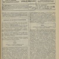 1361 - Page 1409 - Sommaire / Chronique et nouvelles scientifiques. Concours de l'externat / Avis / Thèses soutenues à la Faculté de médecine de Paris pendant l'année scolaire 1895-1896 / Thèses soutenues à la Faculté de médecine de Bordeaux pendant l'année scolaire 1895-1896