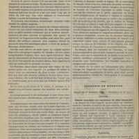 1384 - Page 1432 - Suture osseuse dans les fractures de la rotule et de l'olécrane ; par le Docteur Adenot... / Académie de médecine. Séance du 17 décembre 1895. Lecture. Sténose annulaire non cancéreuse du côlon descendant. M. Folet / Élections / Rapports. Note sur quatre cas de tétanos. M. P. Berger