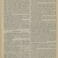 1385 - Page 1433 - Académie de médecine. Séance du 17 décembre 1895. Rapports. Note sur quatre cas de tétanos. M. P. Berger / Communications. La mortalité diphtérique depuis la sérumthérapie. M. Henri Monod / Sur la ponction et l'incision du péricarde. M. Delorme / Etudes sur l'immunité vaccinale et le pouvoir immunisant du sérum de génisse vaccinée. M. A. Béclère / La contagion par le livre. M. du Cazal