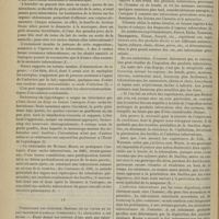 1316 - Page 1430 - Revue générale. La tuberculose chez les animaux dans ses rapports avec la tuberculose humaine. Par le Docteur Leray... III. Contagion de l'homme par les animaux, et inversement de ceux-ci par l'homme / IV. Tuberculose par ingestion. Dangers de la viande et du lait provenant d'animaux tuberculeux. La législation à cet égard
