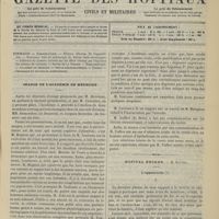 0015 - Page 9 - Sommaire / Séance de l'Académie de médecine / Hôpital Necker. M. Routier. L'appendicite