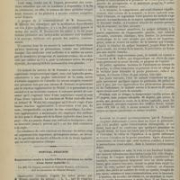 0096 - Page 90 - Paris, le 25 janvier 1897 / Hôpital Beaujon. Suppuration rénale à bacille d'Eberth survenue au déclin d'une fièvre typhoïde. Par MM. Ch. Fernet...