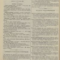 0024 - Page 14 - Académie de médecine. Séance du 3 janvier 1899. Communication. La médication thyroïdienne dans le traitement des affections dites rhumatismales et en particulier de l'artériosclérose. M. Lancereaux, en son nom et au nom de M. Paulesco / Faculté de médecine de Paris. (Acte du 9 au 14 janvier 1898). Examens de doctorat / Chronique et nouvelles scientifiques. Maison de retraite de Villers-Cotterets / Avis / Bulletin bibliographique