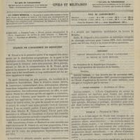 0047 - Page 37 - Sommaire / Séance de l'Académie de médecine / Décret portant réorganisation de l'École d'application du service de santé militaire