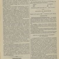 0089 - Page 79 - Signes de la congestion prostatique ; par A. Guépin... / Thérapeutique. Formulaire des injections de gélatine. (Journ. des prat.) / Société de chirurgie. Séance du 18 janvier 1899. Communication. Capitonnage des kystes hydatiques du foie. M. Segond, à propos de la communication de M. Delbet / Suite de la discussion sur le traitement de l'appendicite. M. Schwartz