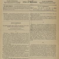 0111 - Page 101 - Sommaire / Revue générale. Les gastrorragies dans l'ulcère de l'estomac et du duodénum et leur traitement chirurgical. Par le Docteur M. Savariaud... I. Historique / II. Fréquence / III. Anatomie et physiologie pathologiques