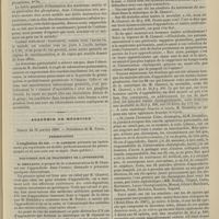 0133 - Page 123 - Hôpital Bichat. M. H. Barbier. Tuberculose de la gorge. Perforation du voile du palais. [Tuberculose d'inoculation directe probable] / Académie de médecine. Séance du 31 janvier 1899. Présentation. L'ampliation du son. M. Laborde / Discussion sur le traitement de l'appendicite. M. Dieulafoy, à propos de la communication de M. Chauvel