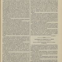 0161 - Page 151 - Hôtel-Dieu. M. Ferrand. Des injections hypodermiques de morphine, en cas de menaces de mort : syncopes ou asphyxie. (A suivre) / Traitement et guérison de la hernie par l'usage de la bicyclette ; par M. le Docteur Championnière...