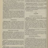 0174 - Page 164 - Société de chirurgie. Séance du 8 février 1899. Suite de la discussion sur l'appendicite. M. Tuffier / Communication. Résection du coude. M. Ollier / Présentation de malades. Gastro-entéro-anastomose. M. Routier / Résection de la muqueuse rectale dans les cas de prolapsus. M. Delorme / Rupture du foie. M. Hartmann / Tumeur formée par l'épiploon. M. Monod / Kyste hydatique de l'humérus. M. Le Dentu / Appendicite compliquée d'iléus. M. Lejars / Variétés. La situation des médecins en Italie