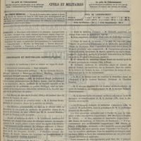 0215 - Page 205 - Sommaire / Chronique et nouvelles scientifiques. Distinctions honorifiques / Faculté de médecine de Paris / Faculté de médecine de Bordeaux / Faculté de médecine de Lille / Faculté de médecine de Toulouse / École de médecine d'Angers / Corps de santé de la marine