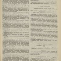 0241 - Page 231 - Sérothérapie dans la pleurésie séreuse ; par le Docteur A. Breton... (A suivre) / Traitement chirurgical de quelques paralysies faciales d'origine otique ; par M. le Docteur E.-J. Moure... et M. G. Liaras... / Académie de médecine. Séance du 28 février 1899. Élections / Présentation de malade. Extirpation totale de l'uretère atteint de papillome. M. Le Dentu, avec M. Albarran