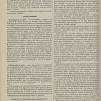 0242 - Page 232 - Académie de médecine. Séance du 28 février 1899. Présentation de malade. Extirpation totale de l'uretère atteint de papillome. M. Le Dentu, avec M. Albarran / Communications. Traitement de la lèpre. M. Hallopeau, à propos d'un travail de M. Patron Espada... / Radioscopie du pied. MM. Hallopeau et Tostivint / Suite de la discussion sur l'appendicite. M. Dieulafoy, pour répondre aux communications de MM. Pinard et Ferrand