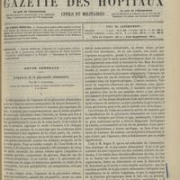 0247 - Page 237 - Sommaire / Revue générale. L'épreuve de la glycosurie alimentaire. Par M. J. Castaigne... I