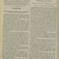 0262 - Page 252 - Sur l'infection typhique expérimentale chez le chien ; par MM. R. Lépine et B. Lyonnet / Thérapeutique. L'huile de Gaulteria procumbens dans le traitement de la chorée, d'après M. le Docteur F. Luigi. (Gaz. hebd.) / Société de chirurgie. Séance du 1er mars 1899. Suite de la discussion sur l'appendicite. M. Chaput proteste contre la communication par M. Hartmann