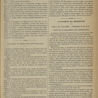 0269 - Page 259 - Rhumatisme toxique par intoxication alimentaire dans le décours d'une grippe très légère ; par M. Louis Rénon... / Traitement du rhumatisme blennorragique / Angine goutteuse ; par M. le Docteur R. Le Clerc... (Normandie médicale) / Académie de médecine. Séance du 7 mars 1899. Suite de la discussion sur l'appendicite. M. Reclus répond à M. Ferrand