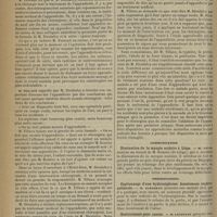 0270 - Page 260 - Académie de médecine. Séance du 7 mars 1899. Suite de la discussion sur l'appendicite. M. Reclus répond à M. Ferrand / Communication. Diminution de la myopie scolaire à Liège. M. Javal, un travail de M. Romiée... / Présentations. Capitonnage d'une hydronéphrose. Anastomose néphro-urétérale. M. Albarran / Gastrectomie pour cancer. M. Landouzy / Foetus monstrueux double. M. Barette...