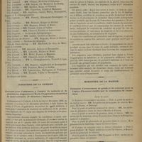 0271 - Page 261 - Académie de médecine. Séance du 7 mars 1899. Commissions de prix / Ministère de la guerre. Concours pour l'admission à l'emploi de médecin et de pharmacien stagiaires à l'École d'application du service de santé militaire. (7e direction : hôpitaux) / Ministère de la marine. Tableaux d'avancement en grade et de concours pour la légion d'honneur établis par la commission de classement / Chronique et nouvelles scientifiques. Hôpitaux de Paris