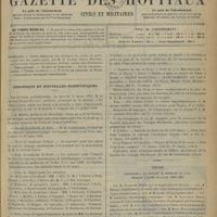 0303 - Page 293 - Sommaire / Chronique et nouvelles scientifiques. Faculté de médecine de Lille / École de médecine d'Alger / École de médecine de Tours / Chemins de fer de Paris à Lyon et à la Méditerranée / Thèses soutenues à la Faculté de médecine de Paris pendant l'année scolaire 1898-1899