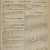0331 - Page 321 - Sommaire / Chronique et nouvelles scientifiques. Hôpitaux de Paris / Corps de santé de la marine / Thèses soutenues à la Faculté de médecine de Lyon pendant l'année scolaire 1898-1899