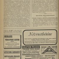 0332 - Page 322 - Thèses soutenues à la Faculté de médecine de Lyon pendant l'année scolaire 1898-1899 / Bulletin bibliographique