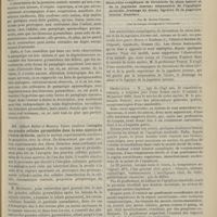 0345 - Page 335 - Séance de la Société médicale des hôpitaux. M. J. Babinski : Sur une forme de paraplégie spasmodique consécutive à une lésion organique et sans dégénération du système pyramidal / MM. Gilbert Ballet et Maurice Faure : Atrophie des grandes cellules pyramidales dans la zone motrice de l'écorce cérébrale / Hôtel-Dieu. M. le Professeur Poncet. Mastoïdite compliquée de thrombose du sinus latéral et de la jugulaire interne ; trépanation de l'apophyse mastoïde, drainage du sinus ; ligature de la jugulaire interne. Guérison. Par M. Xavier Delorf...
