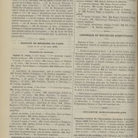 0348 - Page 338 - Thèses soutenues à la Faculté de médecine de Lyon pendant l'année scolaire 1898-1899 / Faculté de médecine de Paris. (Actes du 11 au 15 avril 1899). Examens de doctorat / Chronique et nouvelles scientifiques. Hôpitaux de Lyon / Faculté de médecine de Paris / Bulletin bibliographique