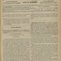 0359 - Page 349 - Sommaire / Revue générale. Ligature de l'artère hypogastrique ; de son application thérapeutique, en particulier dans les anévrysmes fessiers. Par le Docteur R. Baudet... et L. Kendirdjy... I. Hypertrophie de la prostate