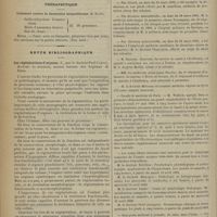 0368 - Page 358 - Revue générale. Ligature de l'artère hypogastrique ; de son application thérapeutique, en particulier dans les anévrysmes fessiers. Par le Docteur R. Baudet... et L. Kendirdjy... VI. Conclusions / Thérapeutique. Liniment contre la dermatite herpétiforme (M. Eliot). (Gaz. hebd.) / Revue bibliographique. Les régénérations d'organes, par le Docteur Paul Carnot... / Chronique et nouvelles scientifiques. Faculté de médecine de Paris