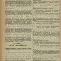 0386 - Page 376 - Médicaments nouveaux. Dionine (Apotheker. Zeitung, 1899, et Journ. de pharm. et de chimie. - Em. B.) / Revue bibliographique. Tableaux synoptiques de diagnostic sémiologique et différentiel, par le Docteur Coutance... / La volonté dans ses rapports avec la responsabilité pénale, par M. le Docteur J. Dallemagne