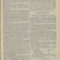 0395 - Page 385 - Constatation du bacille tuberculeux dans l'épanchement séro-fibrineux de la pleurésie franche, par la culture directe du liquide sur le « sang gélosé » ; par MM. F. Bezançon et V. Griffon. (Communication à la Société médicale des hôpitaux) / Médecine infantile. Traitement de la constipation chez les enfants. (Gaz. hebd.) / Médicaments nouveaux. Nirvanine