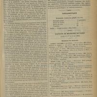 0449 - Page 441 - Kyste dentifère du maxillaire supérieur ; par M. le Professeur Berger. (Communication à la Société de chirurgie) / Thérapeutique. Pommade contre la pelade (Balzer). (Gaz. hebd.) / Faculté de médecine de Paris. (Actes du 1er au 6 mai 1899). Examens de doctorat