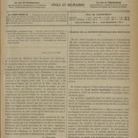 0471 - Page 465 - Sommaire / Paris, le 1er mai 1899 / [Nécrologie] / Séance de la Société médicale des hôpitaux. M. Antony : Surdi mutité hystérique