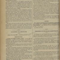 0484 - Page 478 - Capacité nourricière ; par le Docteur F. Ledé / Académie de médecine. Séance du 2 mai 1899. Communications. A propos des bruits de peste à Paris. M. Le Roy de Méricourt / De la puériculture. M. Pinard / Lecture. Sur quelques perfectionnements apportés au traitement de la scoliose par la réduction suivie d'immobilisation en bonne question. M. Chipault / Chronique et nouvelles scientifiques. Hôpitaux de Bordeaux