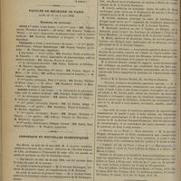 0560 - Page 554 - Variétés. Les Coréens, caractères moraux, moeurs et coutumes. Par M. le Docteur Chastang. (A suivre) / Faculté de médecine de Paris. (Actes du 1er au 3 juin 1899). Examens de doctorat / Chronique et nouvelles scientifiques. Corps de santé de la marine / Congrès de chirurgie / Travaux pratiques de médecine opératoire spéciale / Hôpital de la Pitié / Chemins de fer de Paris à Lyon et à la Méditerranée