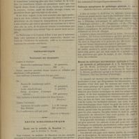 0566 - Page 560 - L'évolution dentaire des enfants placés en nourrice ; par le Docteur Fernand Ledé... / Thérapeutique. Traitement des dyspepsies / Revue bibliographique. Essais sur la maladie de Basedow, par le Docteur L. Gayme / Tableaux synoptiques de pathologie générale, par le Docteur Coutance... / Manuel de technique microscopique appliquée à l'histologie normale et pathologique et à la bactériologie, par Ch. Morel... et A. Soulié...