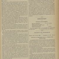 0585 - Page 579 - Revue générale. Sur le rôle de la prédisposition dans la genèse des troubles psychiques vrais qui se produisent après les opérations gynécologiques. Par le Docteur P. Batigne... / Thérapeutique. Uréthrite blennorragique. (O. Horwitz. Bull. gén. de thérap.) / Société de chirurgie. Séance du 31 mai 1899. Suite de la discussion sur la tuberculose testiculaire. M. Delbet