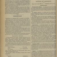 0646 - Page 640 - Plaques muqueuses de la conjonctive et symblépharon ; par M. le Docteur Dreyer-Dufer... / Thérapeutique. Traitement de l'épilepsie par le bromure de strontium / Hyperhydrose plantaire / Société de chirurgie. Séance du 14 juin 1899 (fin). Présentations. Traitement du tétanos. M. Picqué / Gastrectomie. M. Ricard / Ganglion calcifié. M. Schwartz / Lipome. M. Nimier