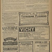 0733 - Page 727 - Chronique et nouvelles scientifiques. Banquet Ladreit de Lacharrière / Hôtel-Dieu d'Orléans / Hygiène / Nécrologie