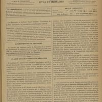0735 - Page 729 - Sommaire / Abonnements de vacances / Séance de l'Académie de médecine. M. Rendu : Hérédo-syphilis / M. Berger : Rhinoplastie par la méthode italienne modifiée