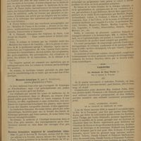 0747 - Page 741 - Revue bibliographique. Traité de chirurgie clinique et opératoire, par les Docteurs A. Le Dentu... et Pierre Delbet... (Tome VIII : Maladies du pancréas, de la rate, du foie et des voies biliaires, de l'anus et du rectum, des reins) / Memento botanique, par C. Guyettant... / Nouveau formulaire magistral de consultations infantiles, par le Docteur H. Dauchez... / Variétés. Le décanat de Guy Patin. Par le Docteur A. Corlieu