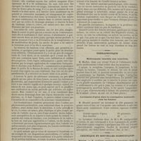0768 - Page 762 - Violent traumatisme cranien chez un enfant. Fracture du temporel et disjonction de la suture écailleuse temporo-pariéto-splénoïdale ; hématome sous-péricranien et intracranien ; trépanation ; guérison. Par H. Morestin... / Thérapeutique. Médicaments interdits aux nourrices. (Journ. de méd. int. et Union pharm.) / Lavements d'ipéca dans la constipation habituelle chez les femmes. (Rev. de thér.) / Chronique et nouvelles scientifiques. Marine / Guerre / Distinctions honorifiques